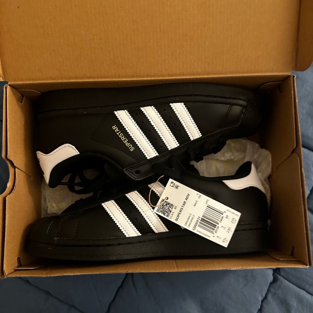 Adidas Black and White Superstars